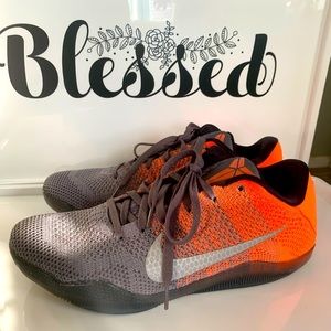 Nike Kobe 11 XI Elite Easter Low, 822675-078, Dark Gray / Orange, Men’s 10.5